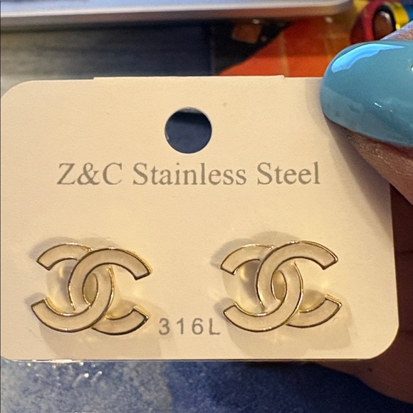 Fashion Jewelry Accessories - Gold Stainless Steel Earrings